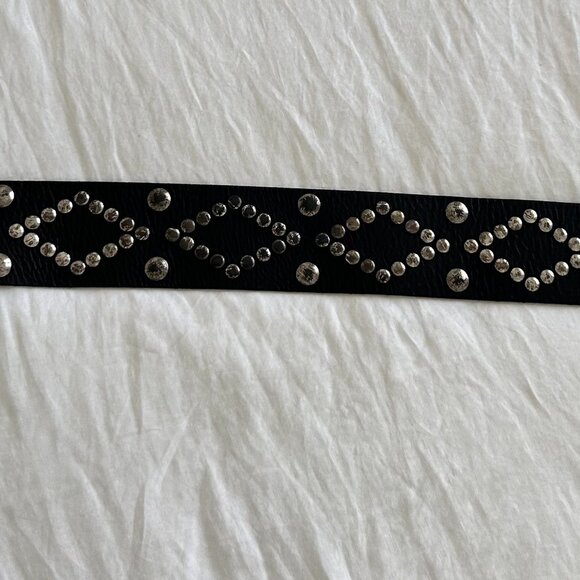 Isabel Marant Wide Leather Waist Belt, Size: XS - Picture 4 of 5